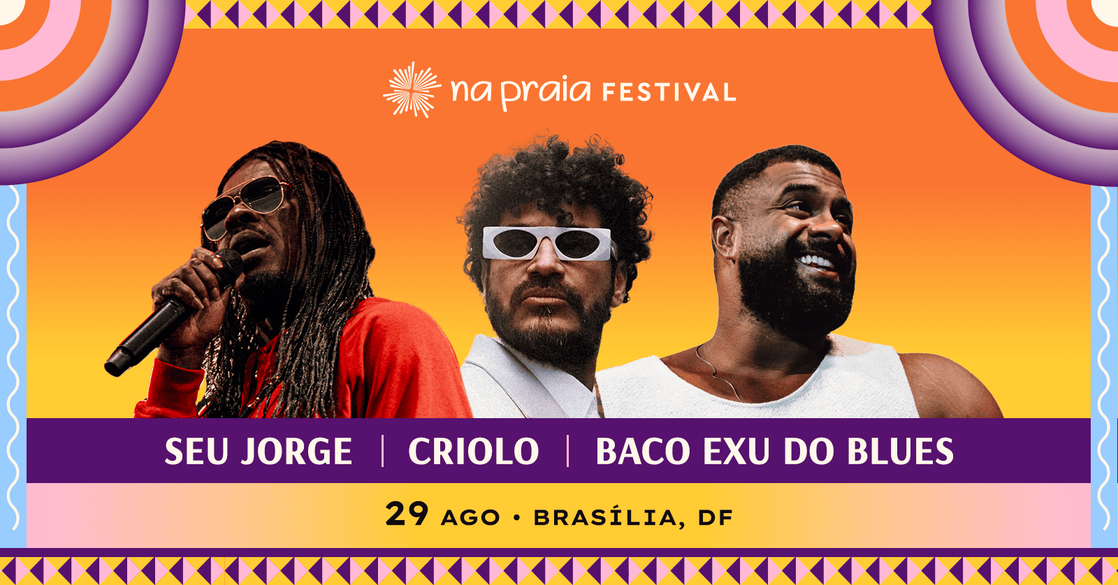 Seu Jorge + Baco Exu do Blues + Criolo em Brasília