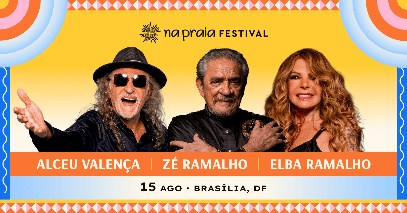 Alceu Valença + Zé Ramalho + Elba Ramalho em Brasilia